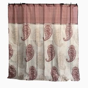 Aprima paisley polyester shower curtain